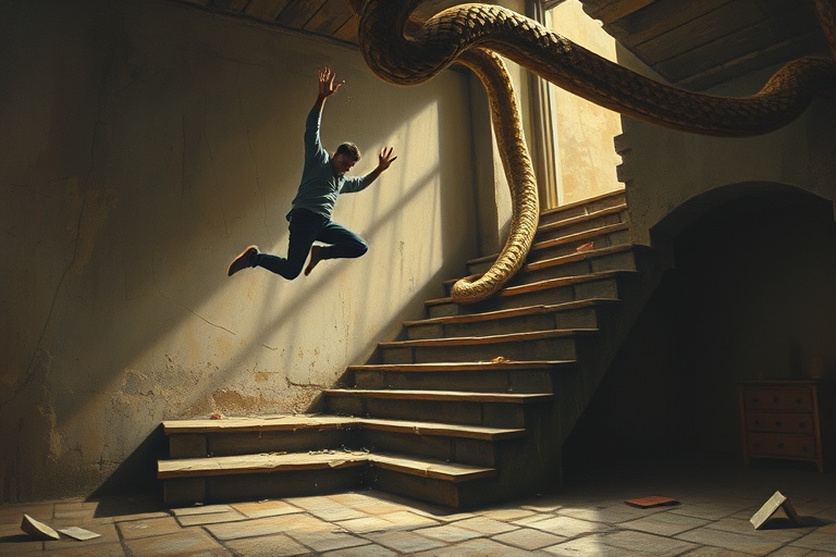 JUMPING OFF THE STAIRS